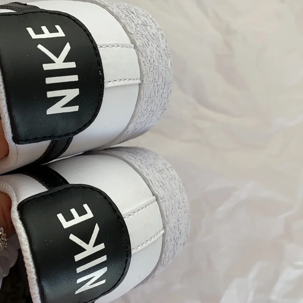 New Nike blazer low black swoosh sneakers shoes - Picture 7 of 8